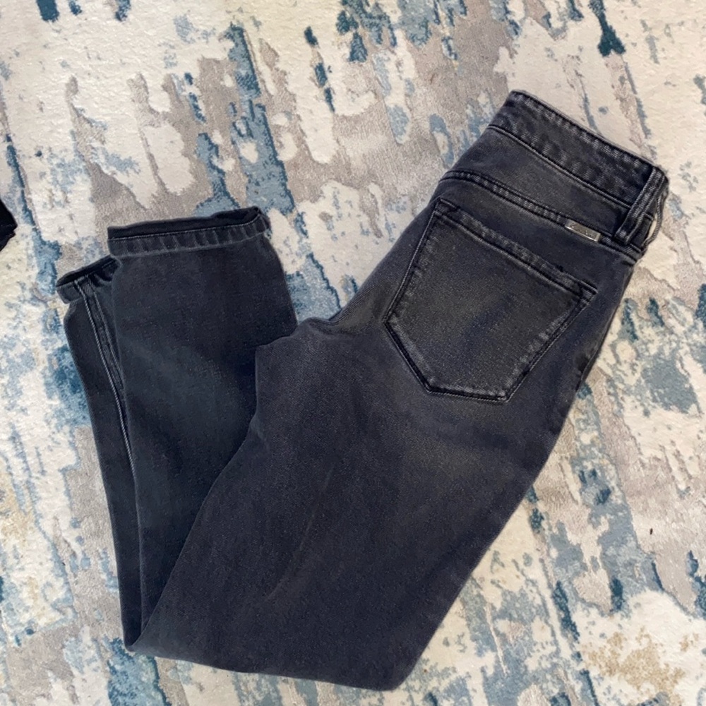 Black straight leg KanCan jeans.